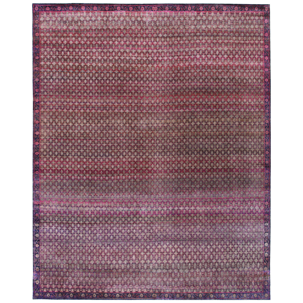 Pink Alchemy Transitional Silk Rug - 11'11" x 15'