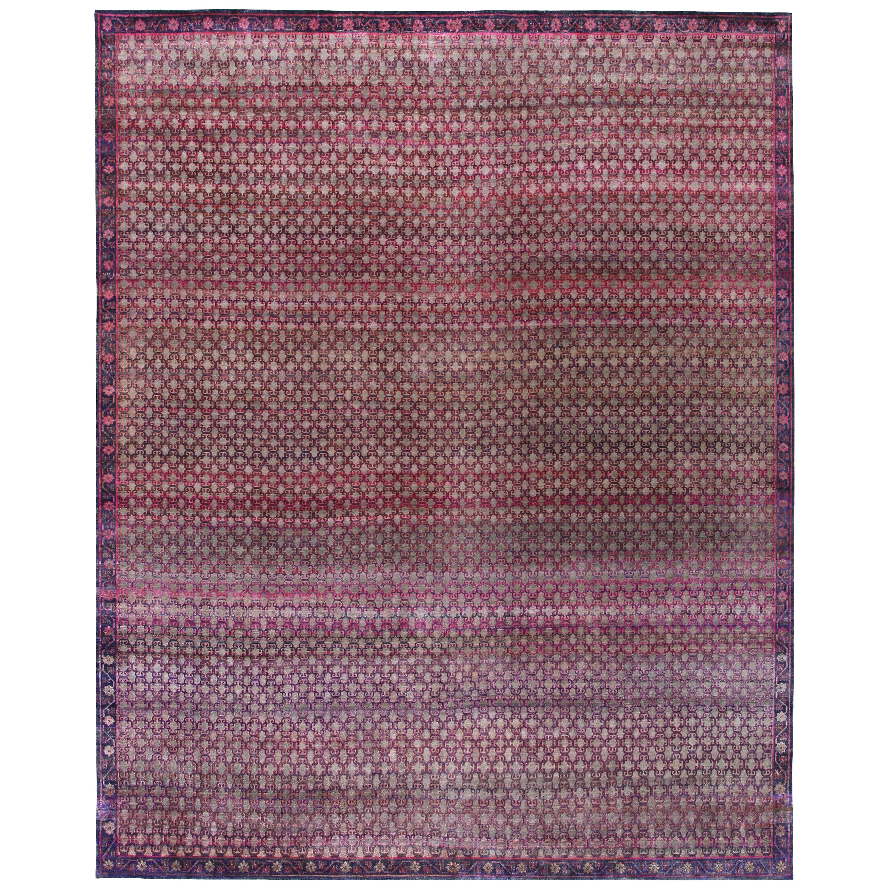 Pink Alchemy Transitional Silk Rug - 11'11" x 15'