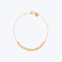 18kt Gold Chain Tassel Bracelet - 17cm