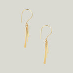 Sycamore 18kt Gold 3 Bar Hook Earrings