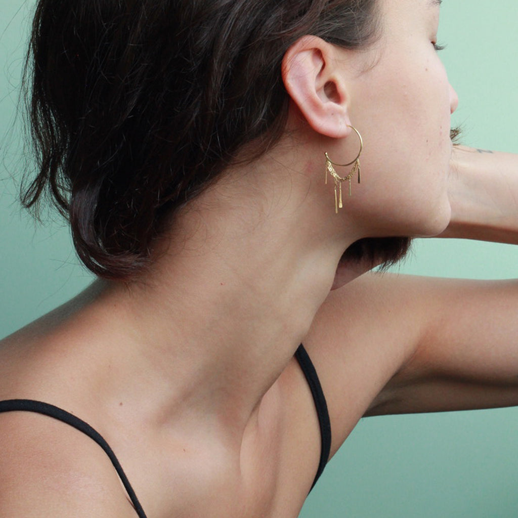 Sycamore 18K Gold Small Hoops