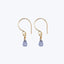 18kt Gold Blue Sapphire Drop Hook Earrings