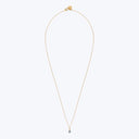 18kt Gold Green Sapphire Drop Necklace - 41.5cm