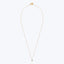 18kt Gold Green Sapphire Drop Necklace - 41.5cm