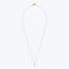 18kt Gold Pink Sapphire Drop Necklace - 41.5cm