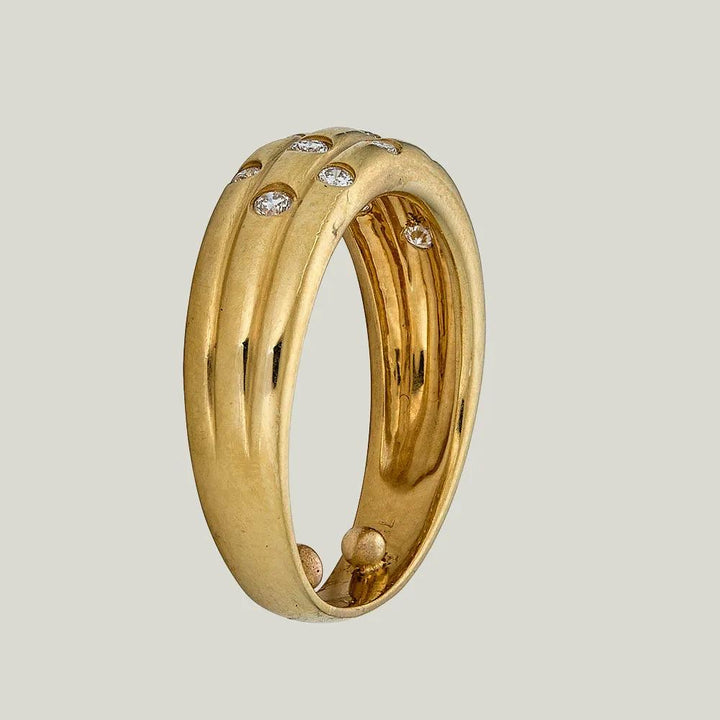 18K Yellow Gold Diamond Constellation Ring