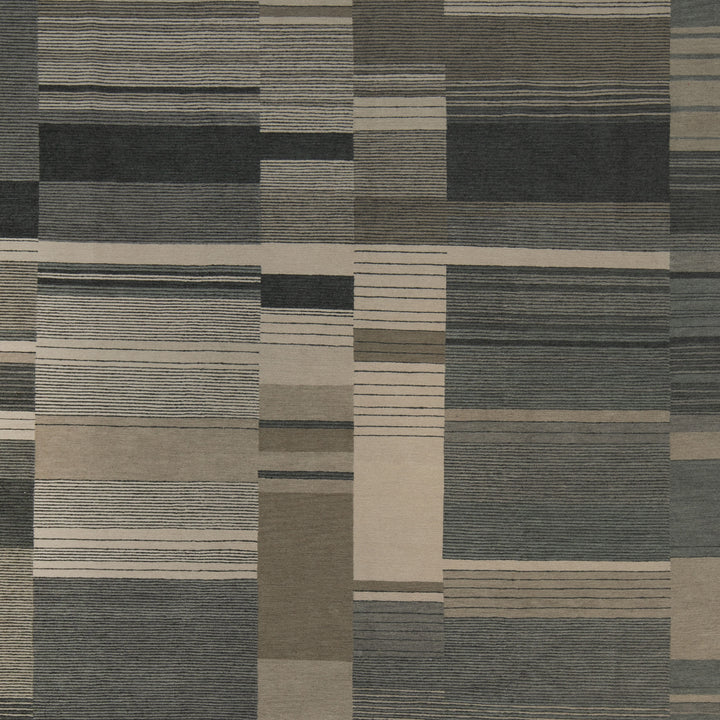 Modern Handknotted Wool Rug - 9' x 12'