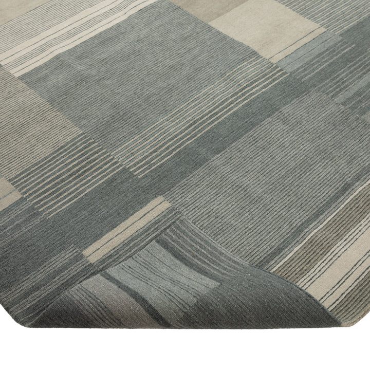 Modern Handknotted Wool Rug - 9' x 12'