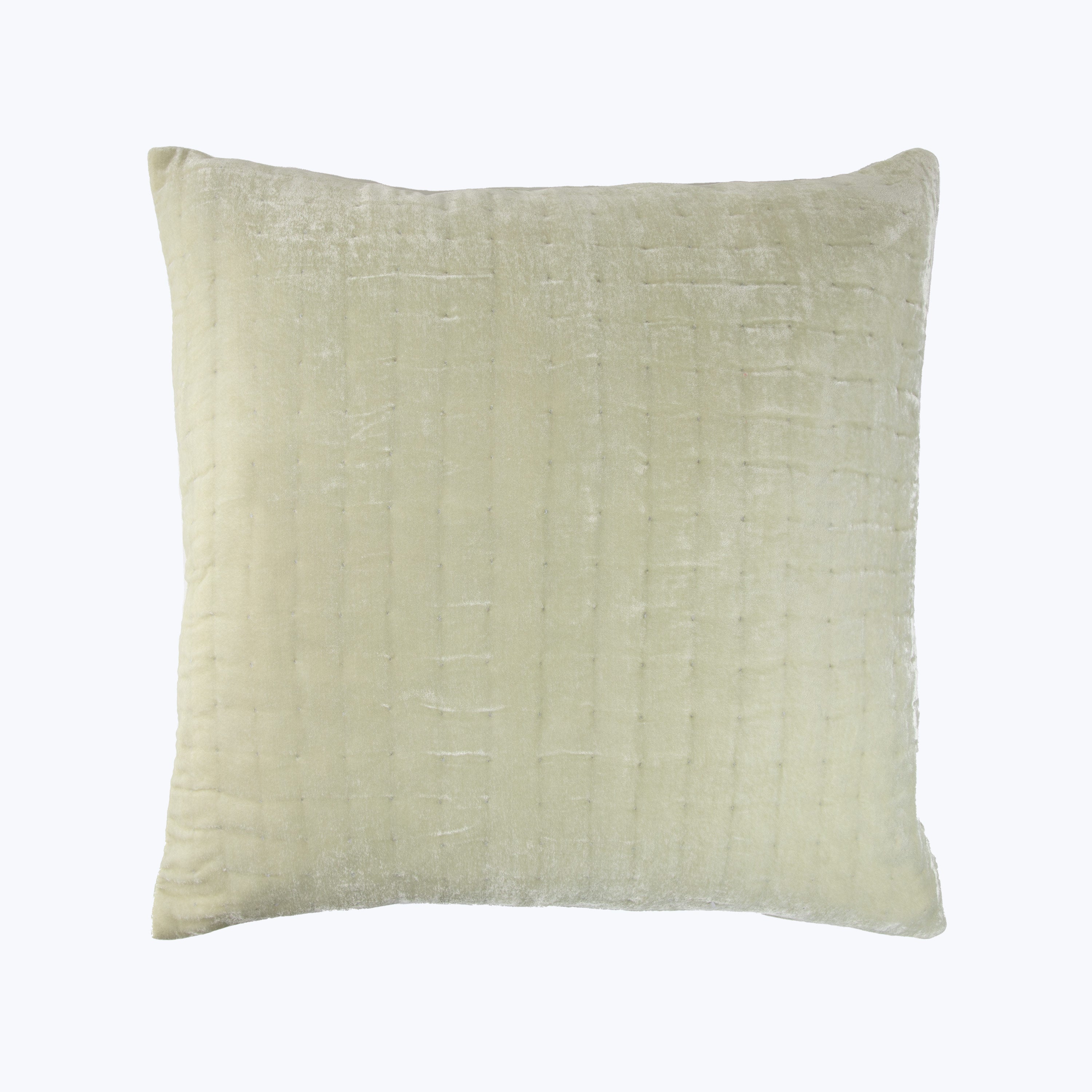 Luminous Quilted Velvet Euro Pillow