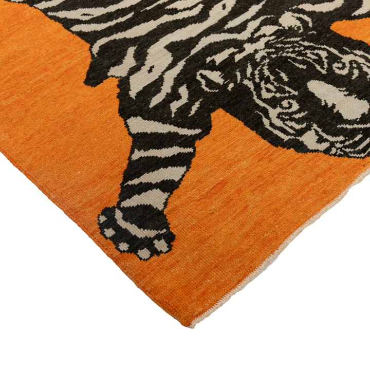 Turkish Hand Knotted Wool Carpet - 5'5" x 7'1"