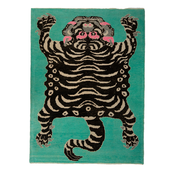 Turkish Hand Knotted Wool Carpet - 5'5" x 7'5"