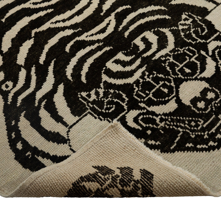 Turkish Hand Knotted Wool Carpet - 4'3" x 5'10"