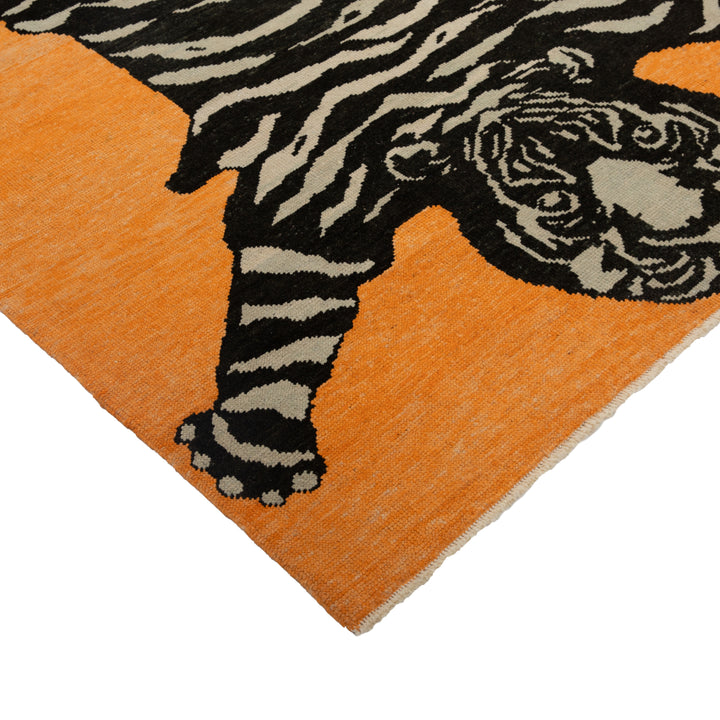 Turkish Hand Knotted Wool Carpet - 6'4" x 7'8"