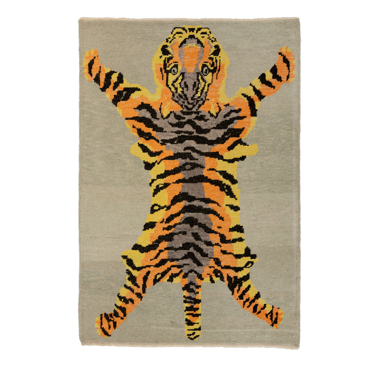 Turkish Hand Knotted Wool Carpet - 4'2" x 6'