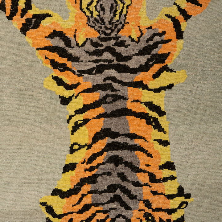 Turkish Hand Knotted Wool Carpet - 4'2" x 6'