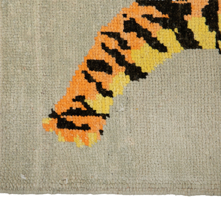 Turkish Hand Knotted Wool Carpet - 4'2" x 6'