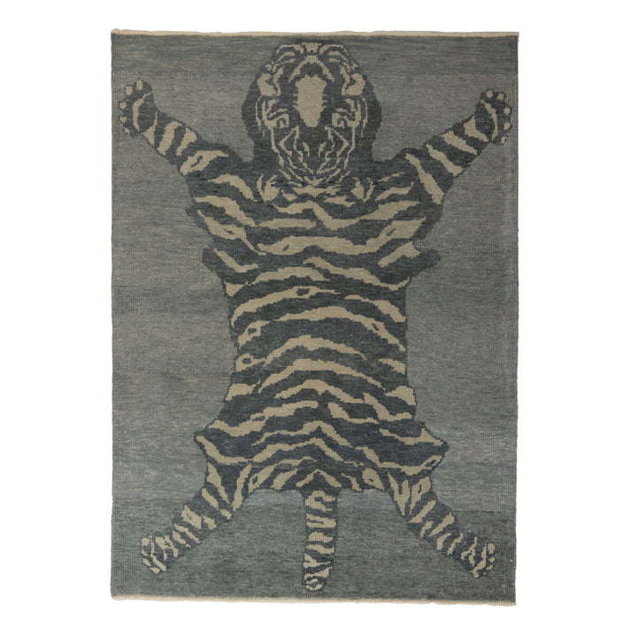 Turkish Hand Knotted Wool Carpet - 4'9" x 6'7"