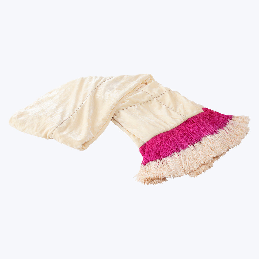 Silk Fringe Throw