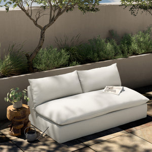 Grant Outdoor Armless Sofa Cream - hover