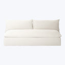 Grant Outdoor Armless Sofa Cream