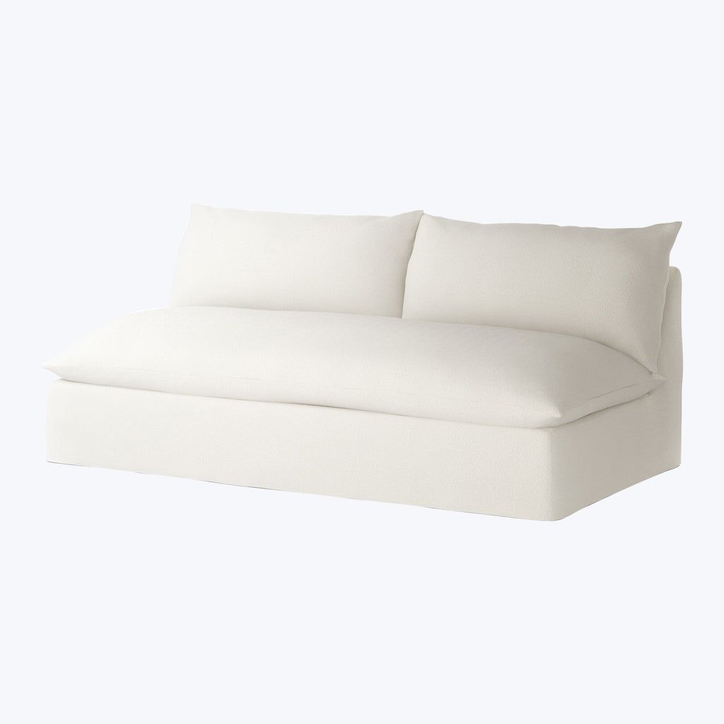 Grant Outdoor Armless Sofa Cream