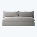 Grant Outdoor Armless Sofa Ash