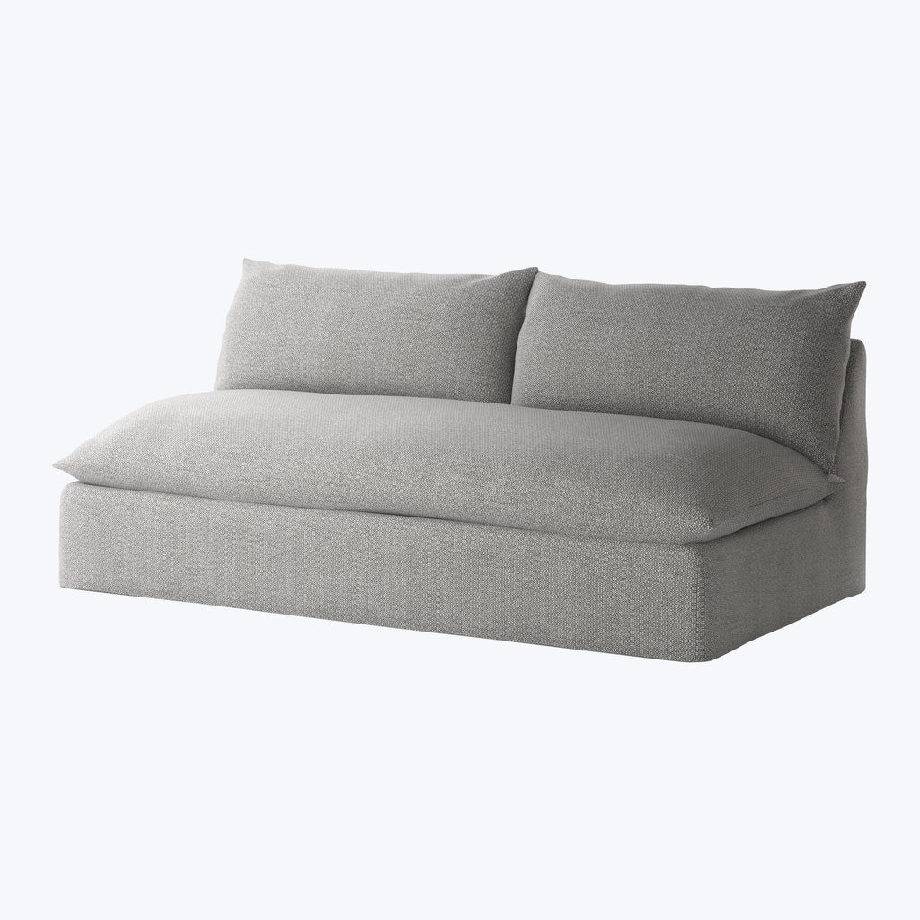 Grant Outdoor Armless Sofa Ash