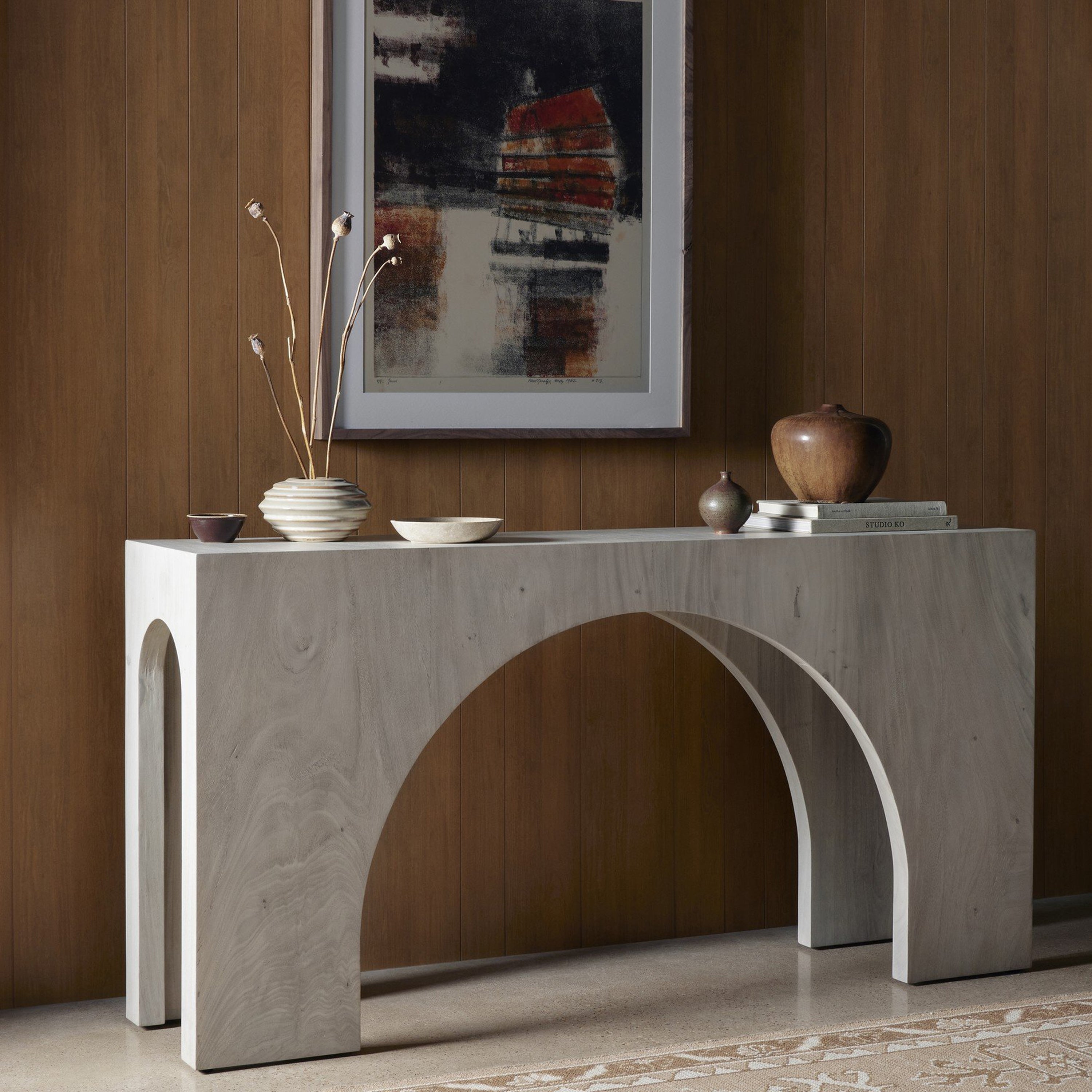 Fausto Console Table White