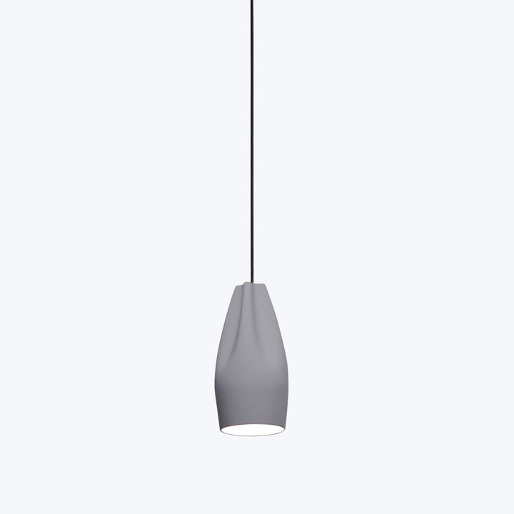 Pleat Box Pendant Grey / 13''