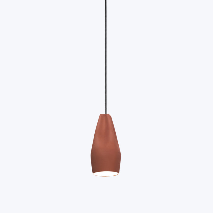 Pleat Box Pendant Terracotta / 13''
