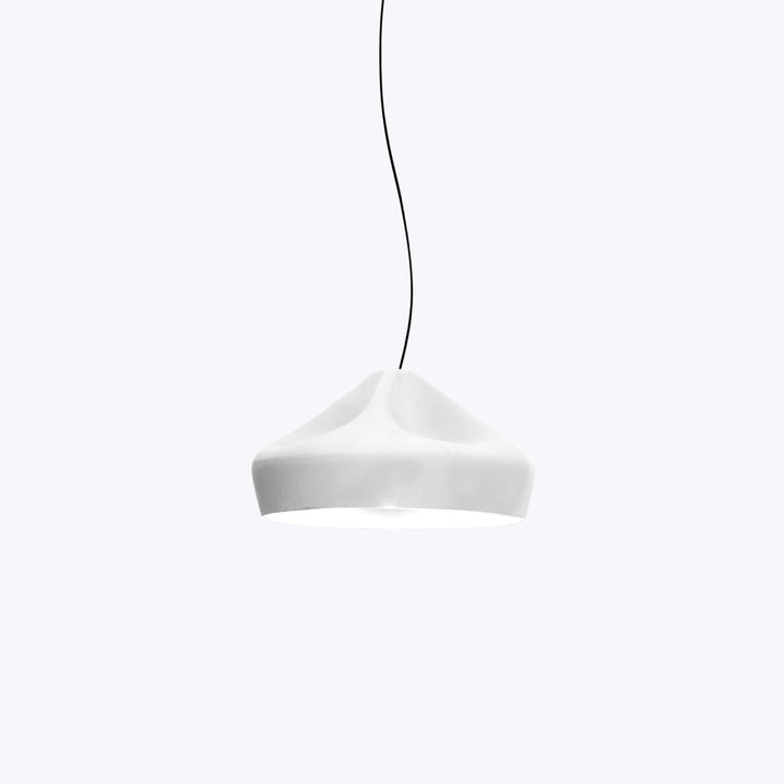 Pleat Box Pendant White / 47''