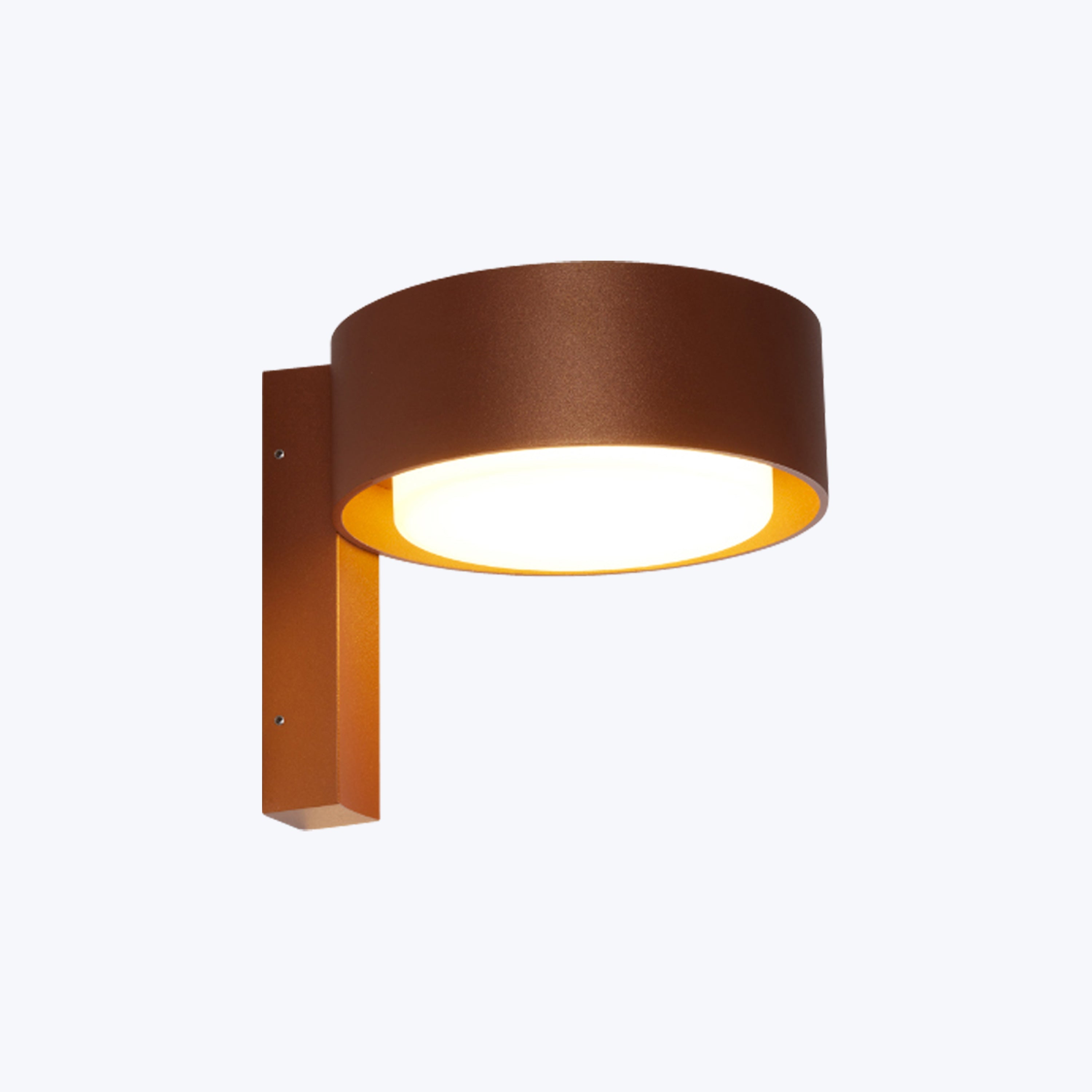 Plaff-on! Outdoor Wall Sconce Rust / Armed