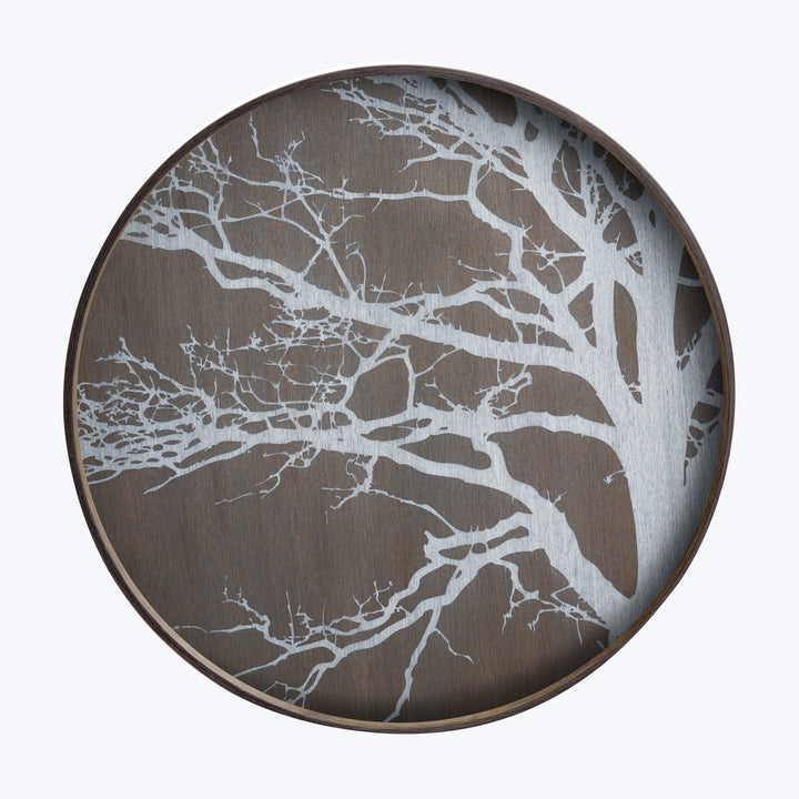 Tree Tray White / Round