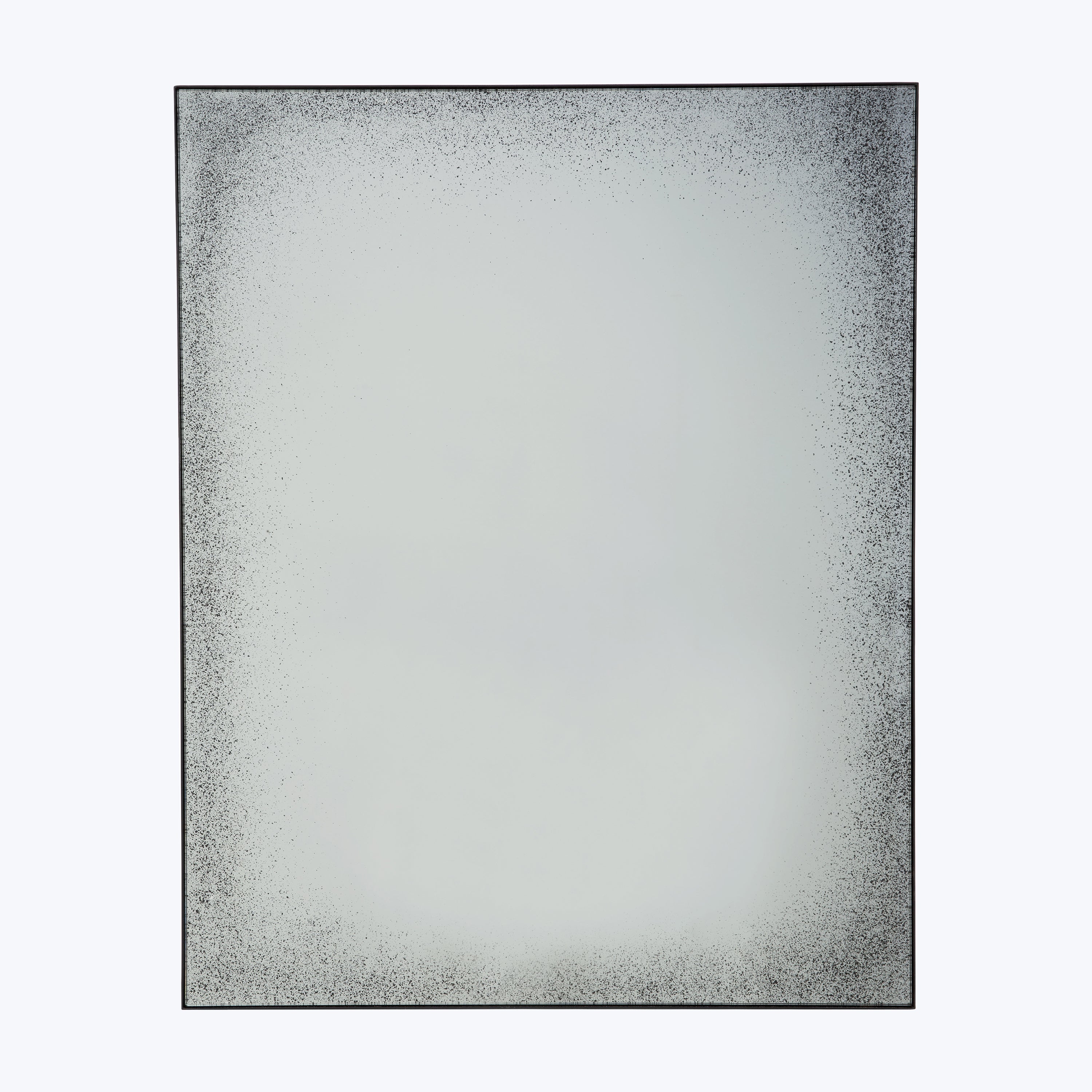 Abstract gradient stippled artwork on rectangular canvas framed in black.