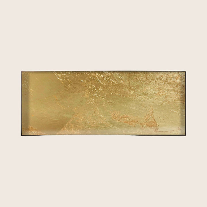 Aged Valet Tray Gold Leaf / 18" x 7"