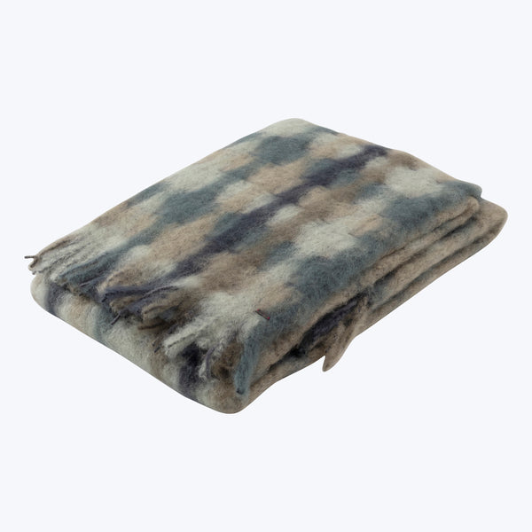 Mohair Plaid Throw