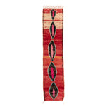 Multicolored Moroccan Berbere Wool Rug  - 2'4" x 10'