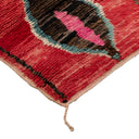 Multicolored Moroccan Berbere Wool Rug  - 2'4" x 10'