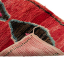 Multicolored Moroccan Berbere Wool Rug  - 2'4" x 10'