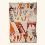 Multicolored Moroccan Berbere Wool Rug  - 6'9" x 9'8"