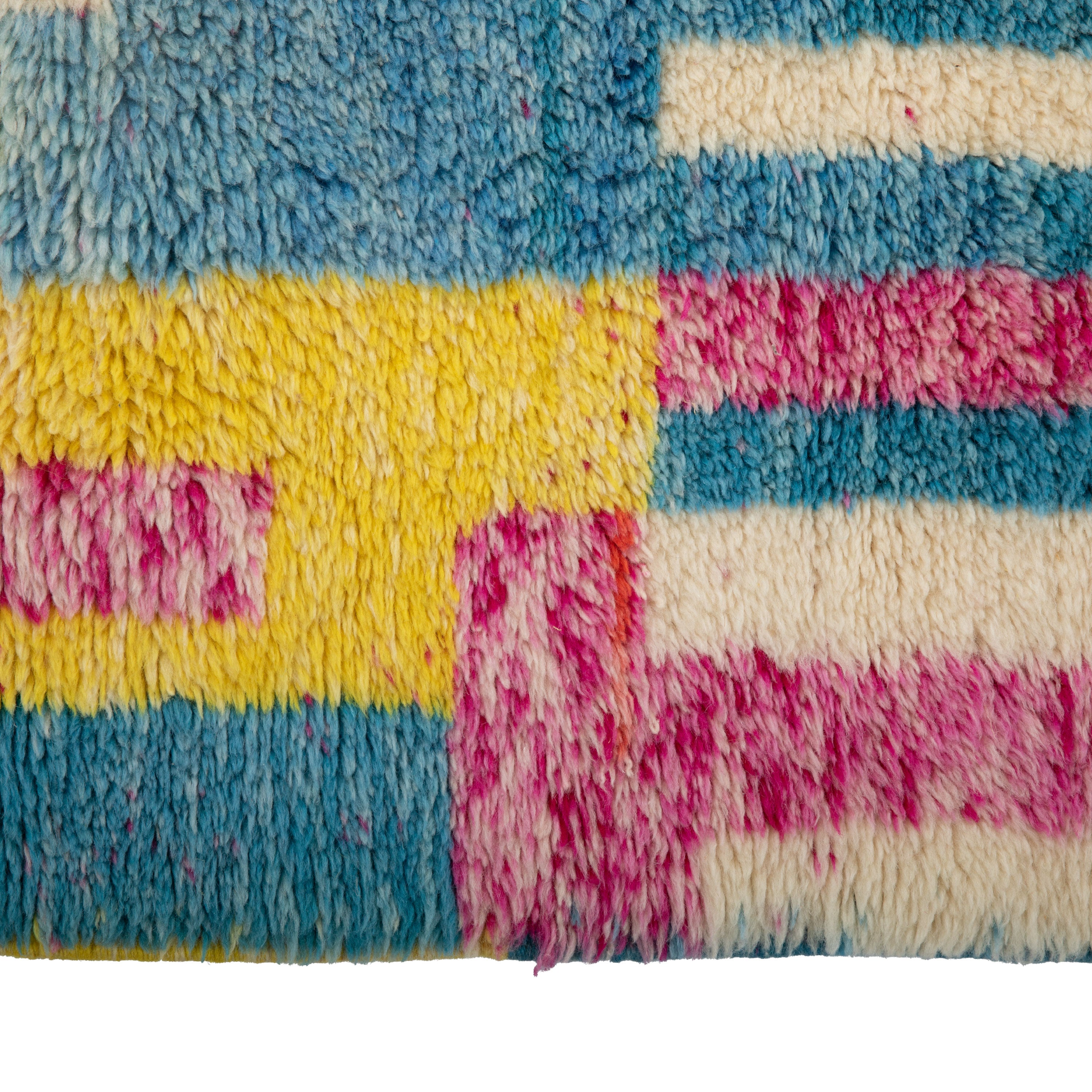 Multicolored Moroccan Berbere Wool Rug  - 8'6" x 11'4"