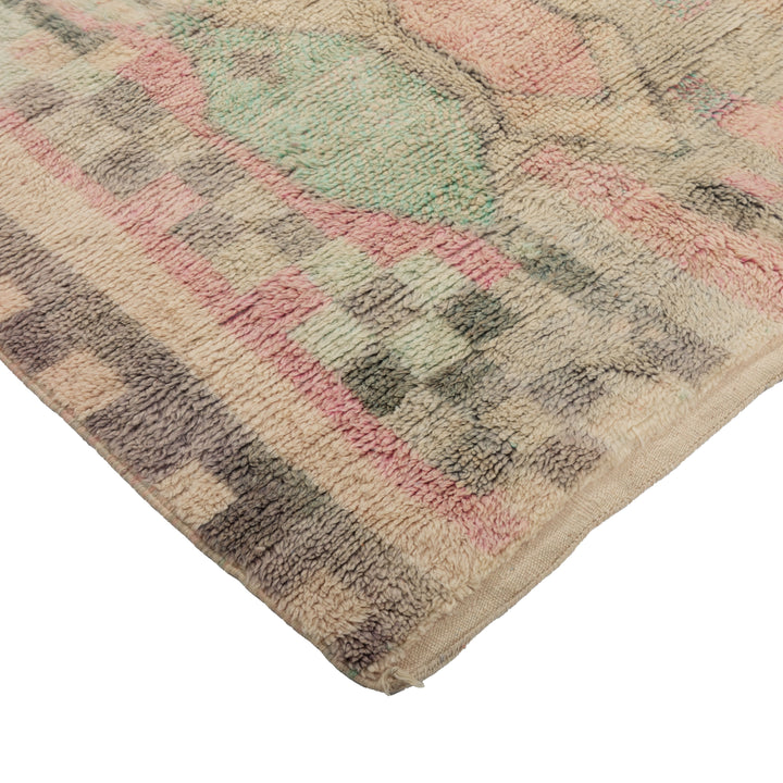 Multicolored Moroccan Berbere Wool Rug  - 5'3" x 6'9"