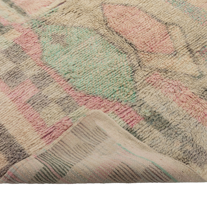 Multicolored Moroccan Berbere Wool Rug  - 5'3" x 6'9"