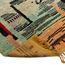 Multicolored Moroccan Berbere Wool Rug  - 4'9" x 6'3"