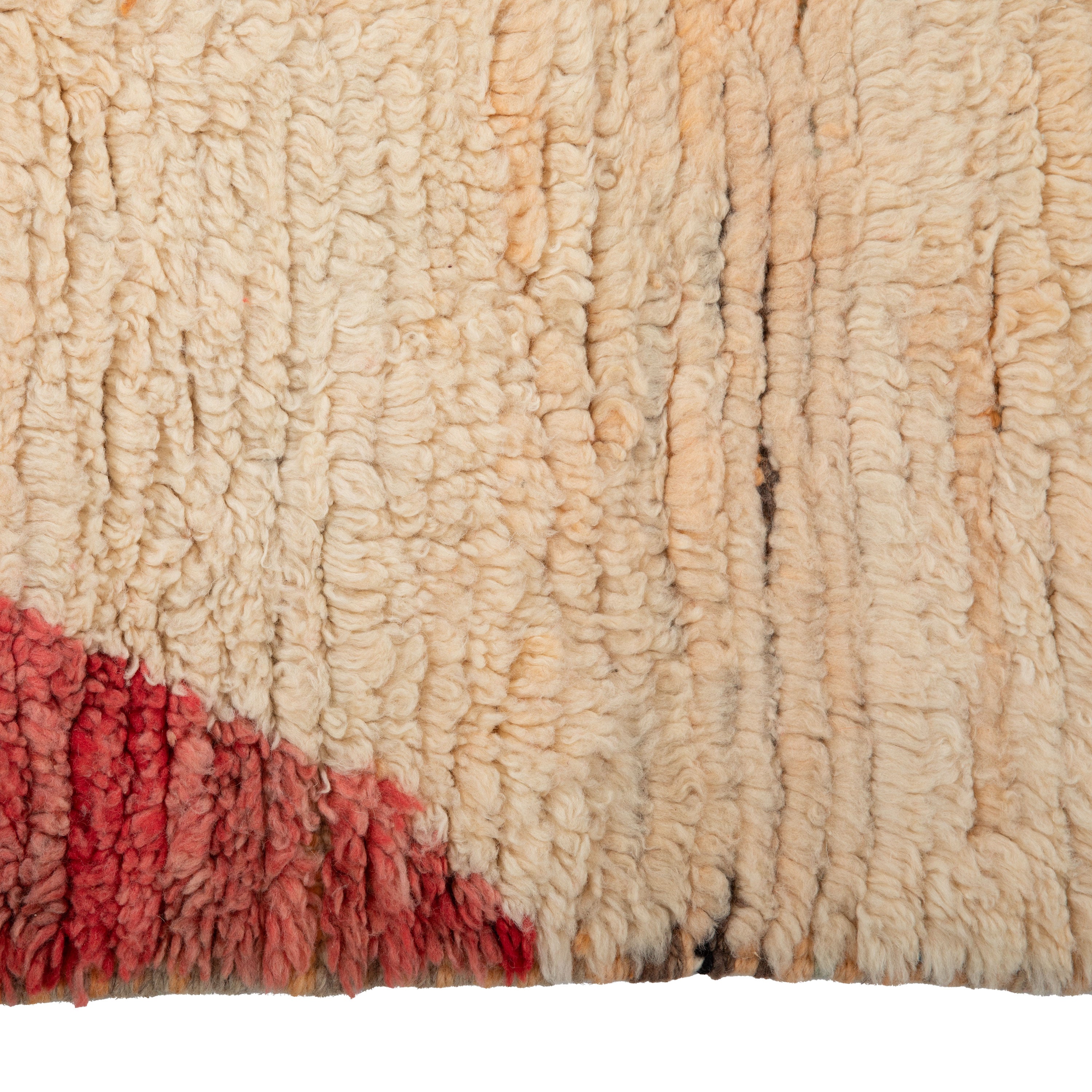 Multicolored Moroccan Berbere Wool Rug  - 5'7" x 9'6"