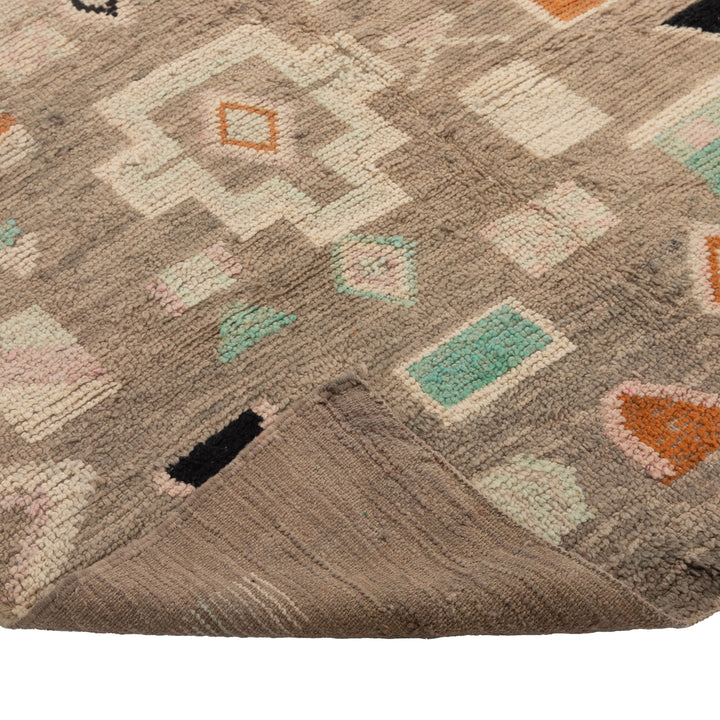 Multicolored Moroccan Berbere Wool Rug  - 4'11" x 7'10"