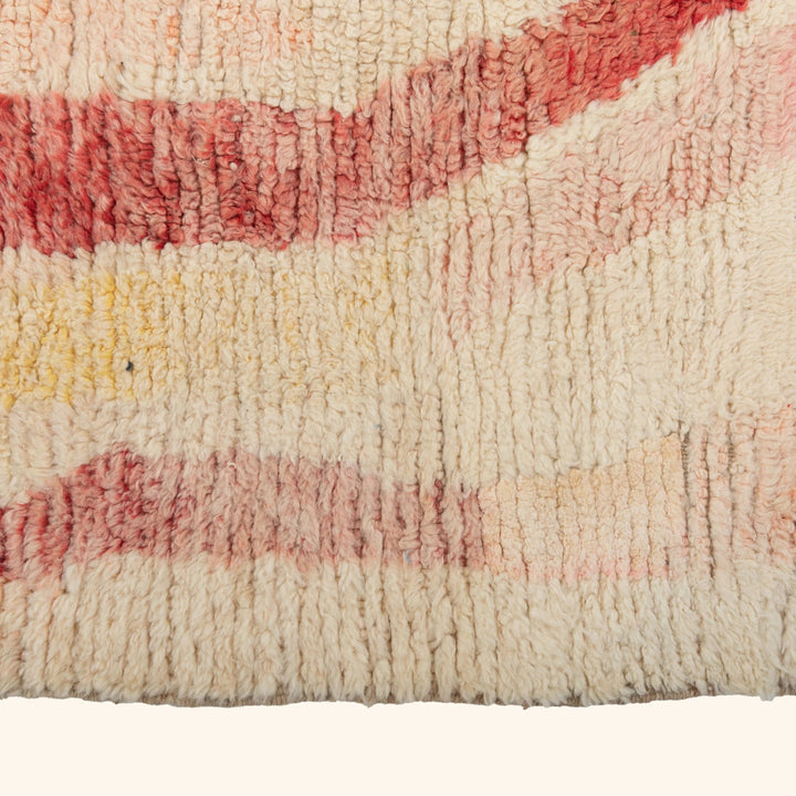 Multicolored Moroccan Berbere Wool Rug  - 5'9" x 9'2"
