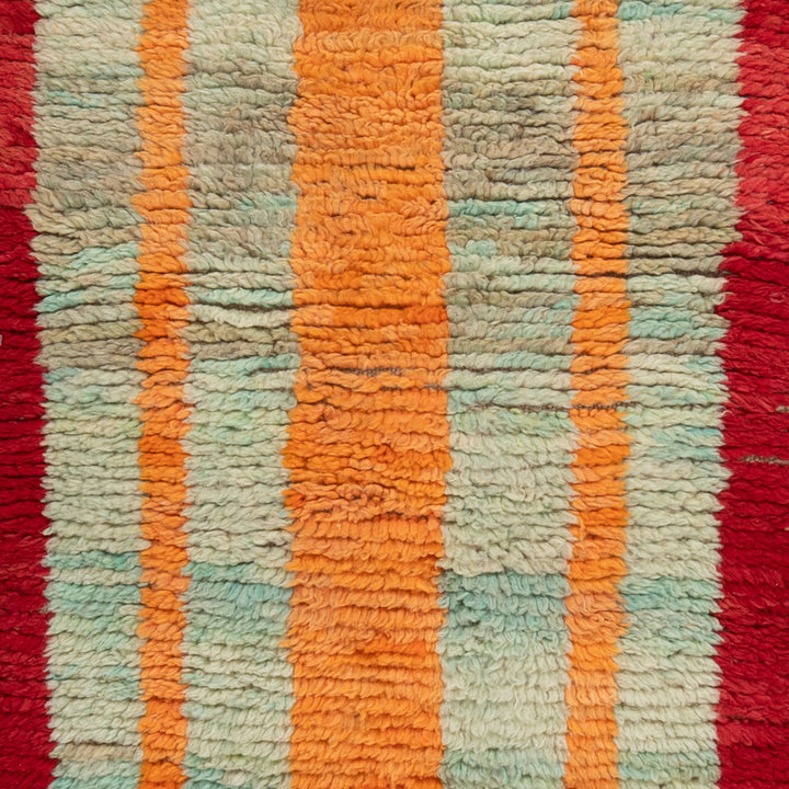 Multicolored Moroccan Berbere Wool Rug  - 2'4" x 10'