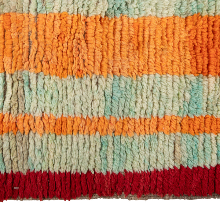 Multicolored Moroccan Berbere Wool Rug  - 2'4" x 10'