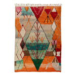 Multicolored Moroccan Berbere Wool Rug  - 6'3" x 9'2"
